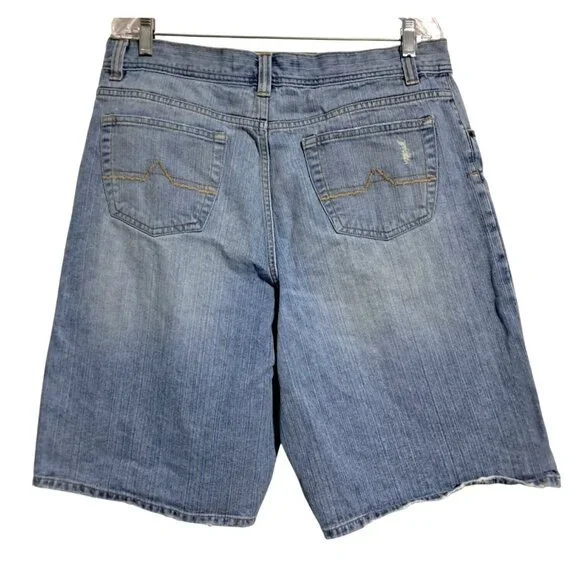Urban Pipeline Denim Shorts Mens Size 36 Blue Jean Y2k Baggy Skate - Picture 4 of 8